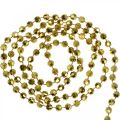 Floristik24 Juleguirlande Juletræspynt kæde perler guld 9m