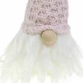 Floristik24 Imp med uld hat pink / hvid 43cm 2stk