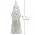 Floristik24 Deco figur nisse beton jul nisse grå H39,5cm