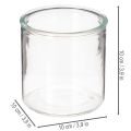 Glascylindervase, transparent, alsidig, 10 cm, 3 stk. | Floristik24.dk