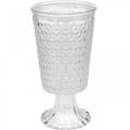 Floristik24 Lanterneglas med bund klar Ø10cm H18,5cm borddekoration