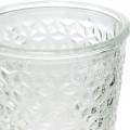 Floristik24 Lanterneglas med bund klar Ø10cm H18,5cm borddekoration