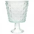 Floristik24 Lanterne glas med bund klar Ø13,5cm H18cm borddekoration udendørs