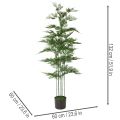 Kunstigt bambustræ, grønt, 132 cm, stueplante | Floristik24.dk