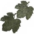 Floristik24 Dekorative efterårsblade i metal dekorativ skål Ø33/40 cm sæt med 2 stk