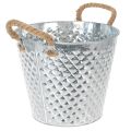 Zinkpotte, diamantformet, med