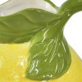 Floristik24 Citronvase keramik dekorativ kande citrongul H18,5cm