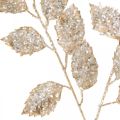 Floristik24 Dekorativ gren guld og glitter Julepynt gren glitter 65cm
