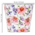 Urtepotte, forårsdekoration, plantekasse, metal, Ø14 cm H12,5 cm | Floristik24.dk