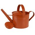 Metal dekorativ vandkande i landlig stil, orangebrun, 26 cm, 5 l - Alsidig brug som plantekasse og dekorativ vandkande | Floristik24.dk