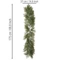 Kunstig grangren-guirlande til kreativ blomsterdekoration, 175 cm | Floristik24.dk