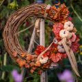 Dekorativ ring mini vinrankrans naturlig Ø15cm 6 stk. DIY dekoration | Floristik24.dk