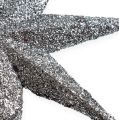 Floristik24 Glitter stjerne sølv 10cm 12stk