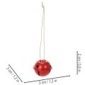 Klokkeformede dekorative vedhæng med stjernemotiv, 3 cm, 9 stk. | Floristik24.dk