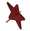 Floristik24 Lysestjerne stjerne til at klæbe 9 cm rød