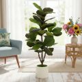 Kunstig Ficus lyrata 120 cm dekorativ til stuen | Floristik24.dk