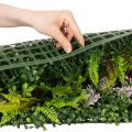 Kunstig plantevæg 100 x 55 cm lodret grønning | Floristik24.dk
