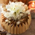 Kunstige hvide tigerliljeblomster til vaser og arrangementer, 29 cm bundt med 6 stk. | Floristik24.dk