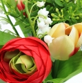 Floristik24 Ranunculus buket Tulipan buket rød