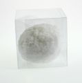 Floristik24 Snowball med glitter, hvid 14cm