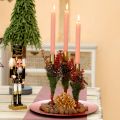 Moderne guldmetallysholder 21,5 cm 4 stk. | Floristik24.dk