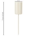 Metallysholder på stang, beige, H11 cm, 4 stk. | Floristik24.dk