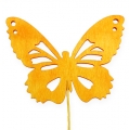 Floristik24 Dekorative sommerfugle på tråd 3-farvet 8 cm 18stk