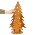 Juletræslanterne, metaldekoration i rustik finish, jul H46cm B25,5cm | Floristik24.dk