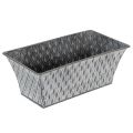 Floristik24 Zinkskål med diamantmønster 22 cm × 12 cm